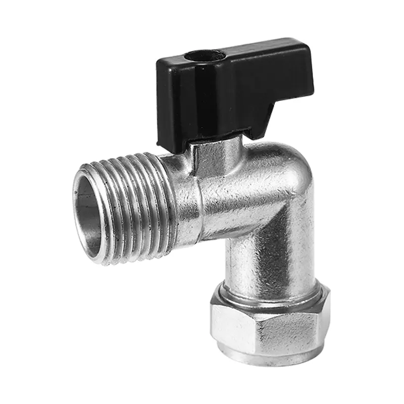 Por que a válvula esférica de latão totalmente dobrada com rosca externa 90° é ideal para layouts de tubulações compactos?