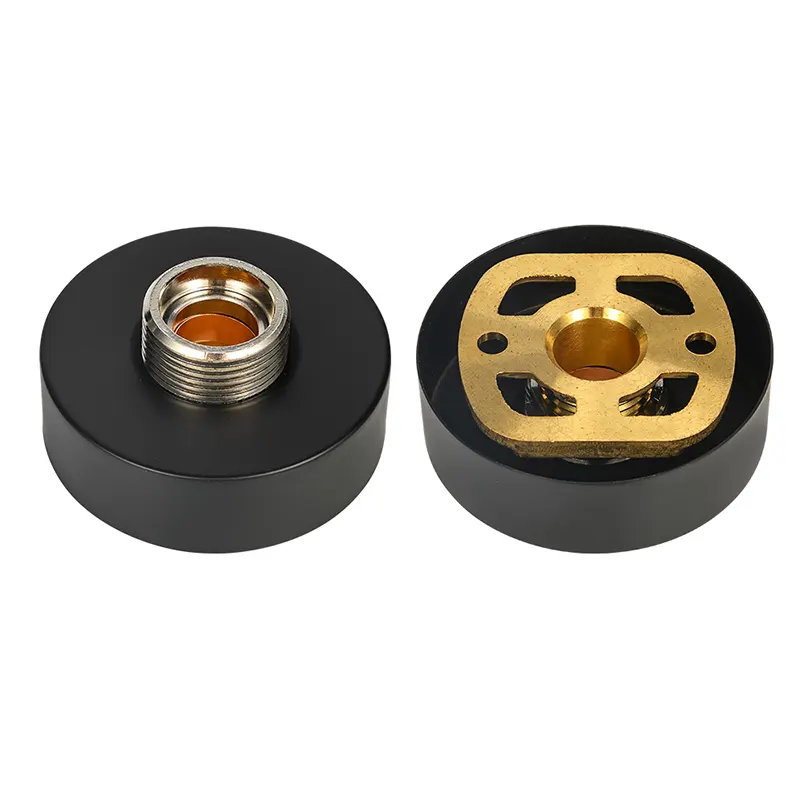 Placa de chuveiro preta