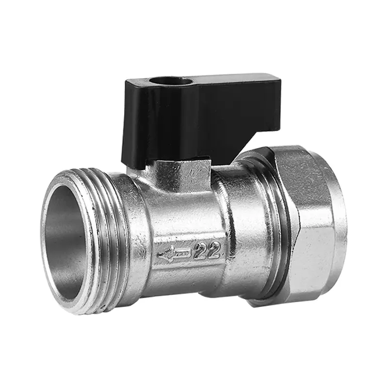 Válvula de esfera de abertura rápida de mini compressão de latão