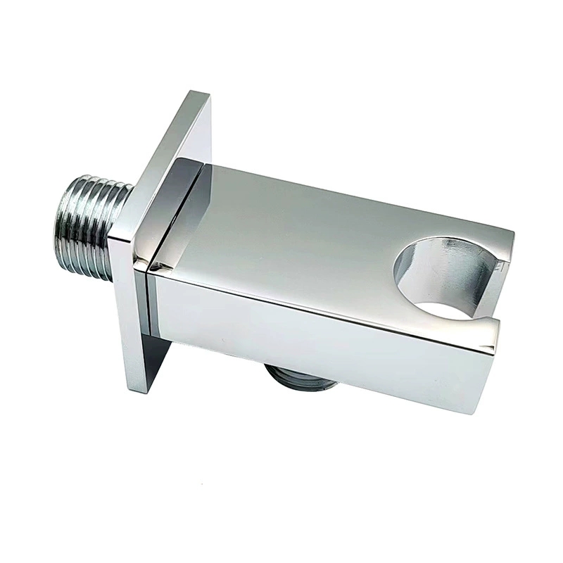 Suporte de chuveiro portátil quadrado plano, suporte moderno de cabeça de chuveiro de montagem na parede