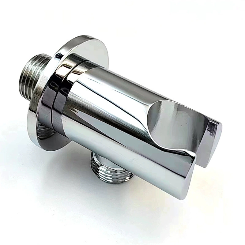 Nova chegada suporte de chuveiro todo em latão, suporte redondo oculto para chuveiro de mão, montagem de chuveiro em latão sólido