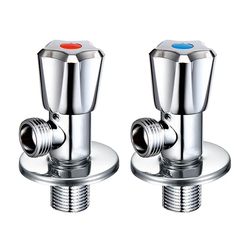 Válvula angular de latão de peça única