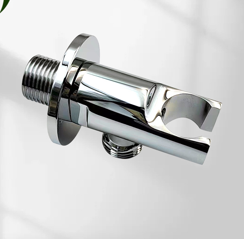 Suporte de chuveiro portátil de latão sólido, suporte de chuveiro oculto montado na parede, acessório de chuveiro de banheiro