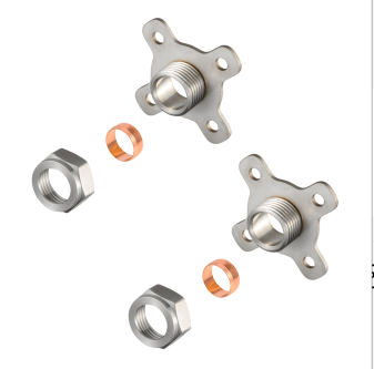 Kit de montagem de válvula de chuveiro de aço inoxidável, conjunto de suporte de misturador termostático estilo Reino Unido